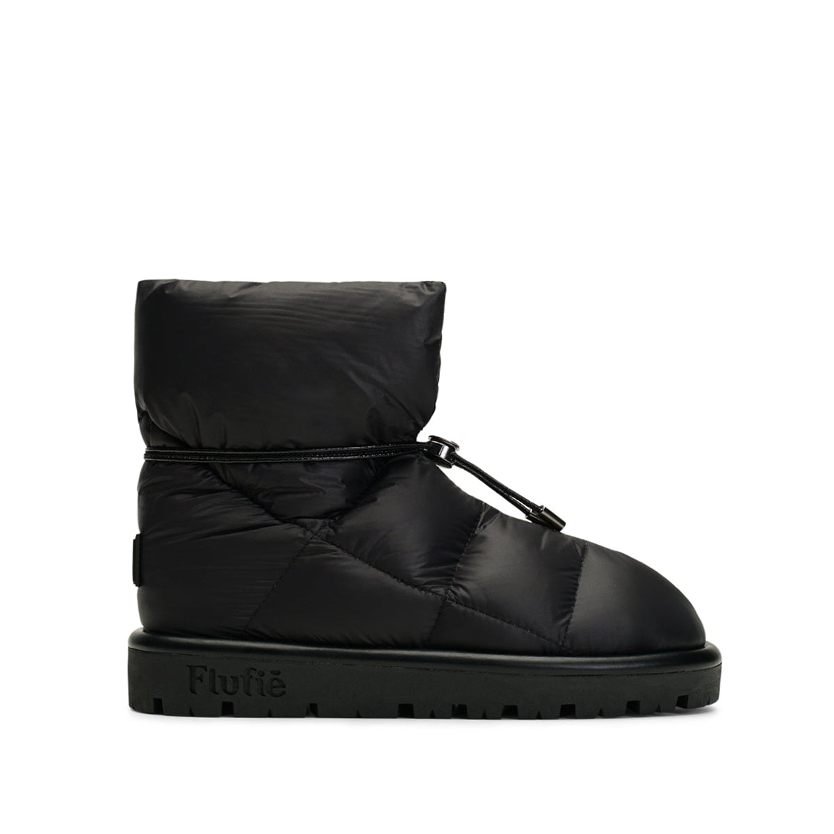 Metallic Jet Black Down Boot – MyFlufié
